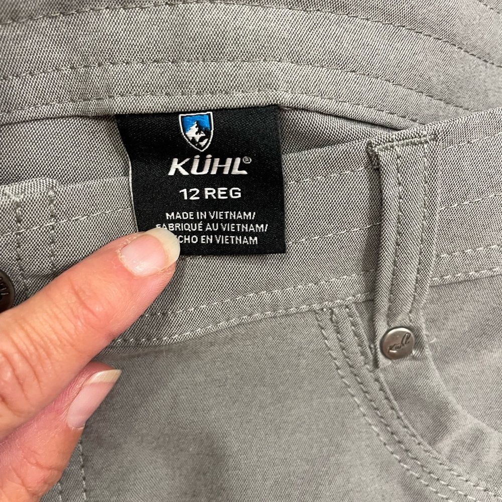 New Kuhl midrise straight fit womens Trekr performance stretch hiking pant sz 12 - Picture 12 of 14